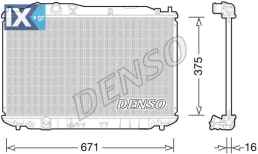 DENSO ΨΥΓΕΙΟ ΜΗΧΑΝΗΣ  DRM40028 19010RNAA01 19010RNAA51