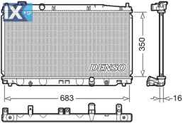 DENSO ΨΥΓΕΙΟ ΜΗΧΑΝΗΣ HONDA  DRM40035 DRM46040 19010RB0004 19010RB0E91