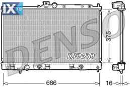 DENSO ΨΥΓΕΙΟ ΜΗΧΑΝΗΣ  DRM45024 1350A255 1350A257 1350A259 MR497744 MR497745 MR571798 MR968858 MR993259