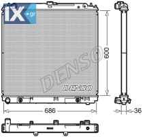 DENSO ΨΥΓΕΙΟ ΜΗΧΑΝΗΣ NISSAN  DRM46042 21460EB30A 21460EB31B