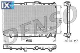 DENSO ΨΥΓΕΙΟ ΜΗΧΑΝΗΣ  DRM50016 164000B030