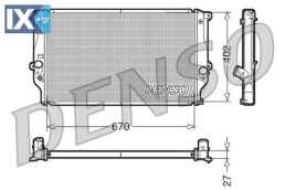 DENSO ΨΥΓΕΙΟ ΜΗΧΑΝΗΣ  DRM50025 1640026390 1640026421