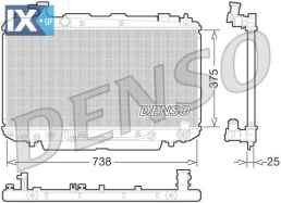 DENSO ΨΥΓΕΙΟ ΜΗΧΑΝΗΣ  DRM50065 1640028180 1640028500