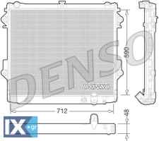 DENSO ΨΥΓΕΙΟ ΜΗΧΑΝΗΣ  DRM50074 1640050380 1640050381 1640050382