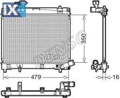 DENSO ΨΥΓΕΙΟ ΜΗΧΑΝΗΣ TOYOTA  DRM50086 164000Y060 1640047090 1640047100