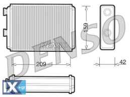 ΨΥΓΕΙΟ ΚΑΛΟΡΙΦΕΡ FIAT DOBLO,PUNTO 1.2,1.  DRR09070 46722928 46722950 46723042 46722928