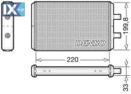 DENSO ΨΥΓΕΙΑ ΚΑΛΟΡΙΦΕΡ  DRR12016 504035336