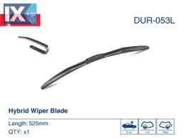 ΥΑΛ ΡΑΣ ΥΒΡΙΔΙΚΟΣ 21  530MM ALFA ROMEO-A  DUR053L 92231673 8250A174 8250A180 8250A254 8250A642 76622SZTA01 76630SZTA01 92212325 92231677 1608028780 1609361480 642305 1608028880 1608877780 642306 K6808