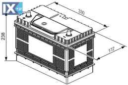 ΜΠΑΤΑΡΙΑ L4 105 Ah  0092L40340