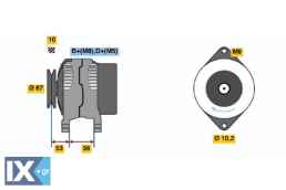 ΓΕΝΝΗΤΡΙΑ OPEL ASTRA F 1.4 70A  0123110005