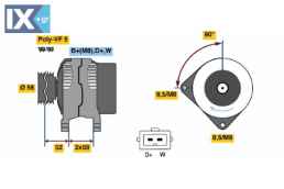 ΔΥΝΑΜΟ (040880) CADDY Pickup  0123310038