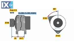 ΔΥΝΑΜΟ FORD ESCORT VII  *  0123310053