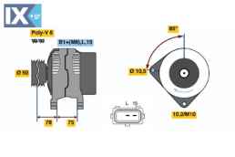 ΔΥΝΑΜΟ BMW E46 E39 E36 X5 Z3 *  0124515050 12317501595 12317501597 12317501599 12317501690 12317501755