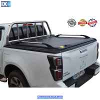 ΚΑΠΑΚΙ ΚΑΡΟΤΣΑΣ ΡΟΛΟ ΑΛΟΥΜΙΝΙΟΥ ΜΕ ΒΑΡΕΟΣ ΤΥΠΟΥ INOX ROLL-BAR, ΑΨΙΔΑ ΤΖΑΜΙΟΥ ΚΑΙ ΚΟΥΠΑΣΤΕΣ TEK 2 MAX 9080 ROLL+RB 406+APS 95+KOUP 115 ISUZU D-MAX 2021+