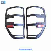 ΟΠΙΣΘΙΕΣ ΓΡΙΛΙΕΣ ΦΑΝΑΡΙΩΝ ΜΑΡΚΕ, ΣΕ ΜΑΤ ΜΑΥΡΟ GR 104BL-MAR FORD RANGER T6, T7 2017+ & T8 2020+