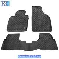Πατάκια Αυτοκινήτου Συμβατά Με VW Tiguan 2008+ Μαύρα 3Τμχ