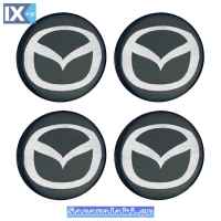 Αυτοκόλλητα Ζαντών Σμάλτο Mazda 60mm 4 Τεμάχια