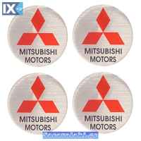 Αυτοκόλλητα Ζαντών Σμάλτο Mitsubishi 60mm 4 Τεμάχια