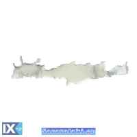 Αυτοκόλλητος Χάρτης Κρήτη Σμάλτο Ασημί 10x2cm 1Τμχ