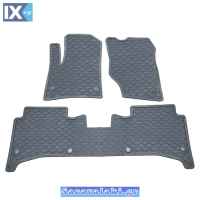 Πατάκια Σκαφάκια 3D Από Λάστιχο Συμβατά Με Porsche Cayenne 1 (9PA) (02-11) / VW Touareg 1 (7L) 02-10 Γκρι 3 Τεμάχια