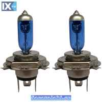 ΛΑΜΠΑ H4P43T ΜΠΛΕ 12V 60/55W 4500Κ 2 Τεμάχια