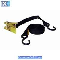 Ιμάντας Πρόσδεσης Με Καστάνια Και Γάντζους 2.5cm X 5 Μέτρα 1 Τεμάχιο