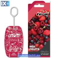 Αρωματικό Αυτοκινήτου Κρεμαστό Feral Fruity Collection Red Fruits 1 Τεμάχιο