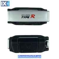 Στοπ Ζώνης Ασφαλείας Ασημί Type-R TR-2538 2 Τεμάχια