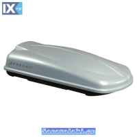 Μπαγκαζιέρα Οροφής Αυτοκινήτου Free 420lt Ασημί Γυαλιστερή Με Διπλό Άνοιγμα Και Τοποθέτηση Quick Fix