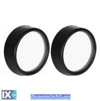 Καθρέπτες Εξωτερικοί  Αυτοκόλλητοι Τυφλού Σημείου - Γωνίας Μαύροι 5cm 2 Τεμαχίων