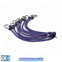 Χταπόδια Πρόσδεσης Ελαστικά Με Μεταλλικό Γάντζο 8mm x 1m Σετ 4 Τεμάχια