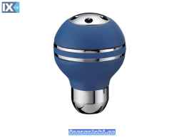 Πόμολο Λεβιέ Ταχυτήτων Μπλε Με 2 Νίκελ Στεφάνια Και Βίδες