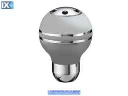 Πόμολο Λεβιέ Ταχυτήτων Ασημί Με 2 Νίκελ Στεφάνια Και Βίδες