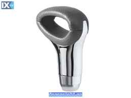 Πόμολο Λεβιέ Ταχυτήτων Οβάλ Γκρι-Νίκελ Με Τρύπα