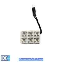 ΛΑΜΠΑ ΠΛΑΦΟΝ. 12V 6LED ΛΕΥΚΟ