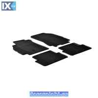 Πατάκια Αυτοκινήτου Gledring (0050) Συμβατά Με Renault Megane III Grand Tour 200-2016 4Τμχ