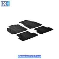 Πατάκια Αυτοκινήτου Gledring (0042) Συμβατά Με Renault Megane II 2002-2008 4Τμχ