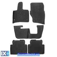 Πατάκια Αυτοκινήτου Συμβατά Με Audi Q7 7Θέσιο 2006+ Μαύρα 5Τμχ