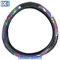 Κάλυμμα Τιμονιού Αυτοκινήτου Δερματίνη Αρκουδάκι Μπλε Medium 38cm 1 Τεμάχιο