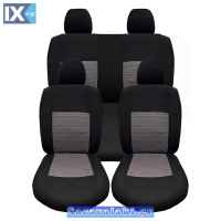 Καλύμματα Αυτοκινήτου Prime Full Μαύρο-Γκρι Σετ 10 Τεμάχια