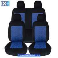 Καλύμματα Αυτοκινήτου Ultra Prime Μαύρο-Μπλε Σετ