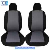 Καλύμματα Αυτοκινήτου Smart Style Μαύρο-Γκρι Ζευ 6 Τεμάχια