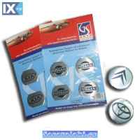 Αυτοκόλλητα Ζαντών Αλουμινίου Subaru 52mm 4 Τεμάχια