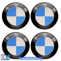 Αυτοκόλλητα Ζαντών Σμάλτο Bmw 60mm 4 Τεμάχια