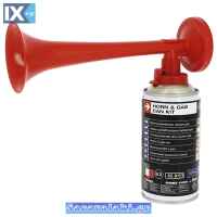 Κόρνα Γηπέδου Με Φιάλη 300ml 500hz 110db Με Πιστοποίηση E3 Made in Italy 1 Τεμάχιο