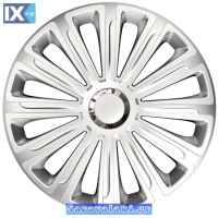 Τάσια Αυτοκινήτου Trend Ασημί Με Δαχτυλίδια Χρωμίου 116902 Rc Cbx 15''