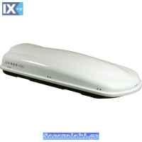 Μπαγκαζιέρα Οροφής Αυτοκινήτου Free 480lt Λευκή Με Μονό Άνοιγμα Και Τοποθέτηση Quick Fix