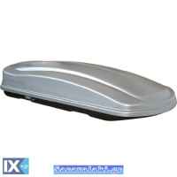 Μπαγκαζιέρα Οροφής Αυτοκινήτου Space 530lt Ασημί Γυαλιστερή Με Διπλό Άνοιγμα