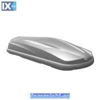 Μπαγκαζιέρα Οροφής Αυτοκινήτου Cube 470lt Ασημί Matte Με Μονό Άνοιγμα