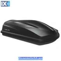 Μπαγκαζιέρα Οροφής Αυτοκινήτου Cube 370lt Μαύρη Matte Με Μονό Άνοιγμα